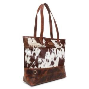 NEW SIXTEASE BAGS women's toronto hide tote bag in lady first/wax